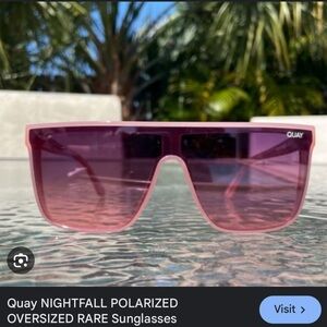 Quay Australia Nightfall Polarized Oversized RARE Sunglasses